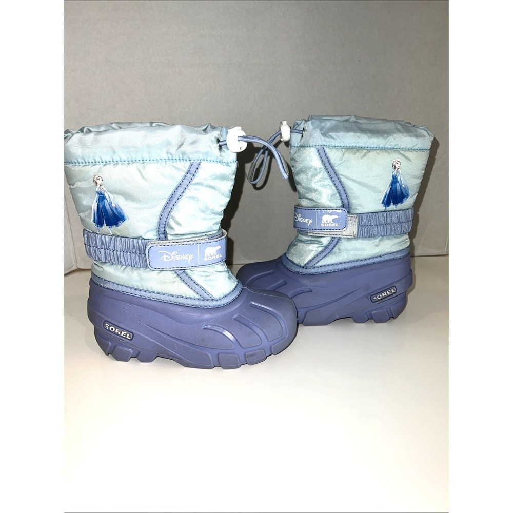 Sorel Disney Flurry Frozen Elsa Snow Boots  Toddler Girls 11 Purple Waterproof